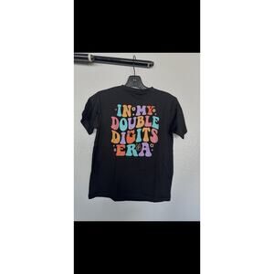 Double Digits Era Retro 10 To 12 Year Old 10th Birthday Unisex T-Shirt